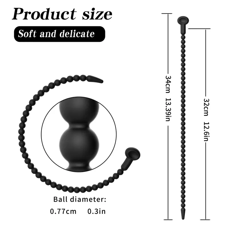 Abgestuftes Harnröhren-Dilatator-Set – 7 Größen, weicher Silikon-Penis-Soundstab für Männer, wiederverwendbarer Sound-Trainer, Sexspielzeug für Erwachsene