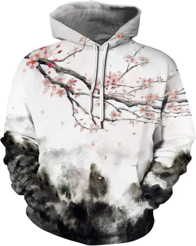 Mens Graphic Hoodies Unisex Novelty Print Hoodie, 3D Pattern Pullover Sweatshirt With Pocket, Long Sleeve Warm Graphic Hoodie Me