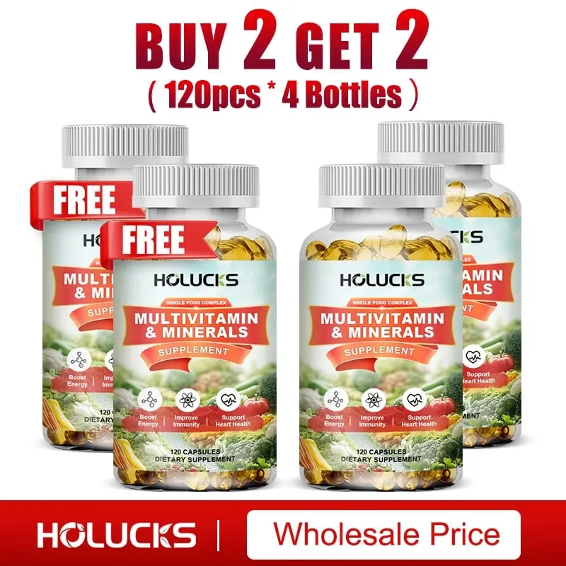 Free Multivitamin & Minerals Capsules with Whole Food Complex Support Immunity Heart Health & Daily Wellness for Adult — image 12