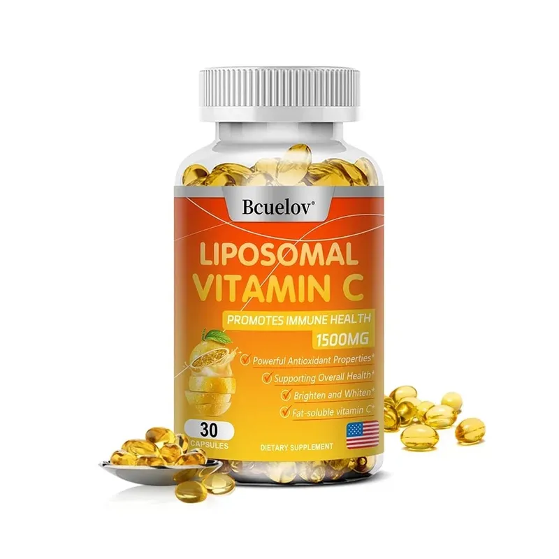 Liposomal Vitamin C Capsules - Powerful Antioxidant Supports Skin Health Antioxidant Anti-aging and Improves Immunity
