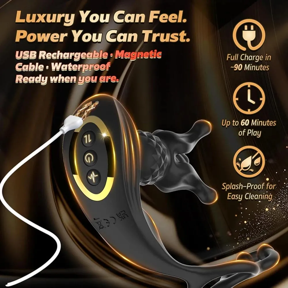 Dálkové ovládání masážní přístroj na prostatu Anální vibrátor Mužské sexuální hračky pro muže Anální kolík 9 Tension Shock Flapping Thrusting Vibrating Plug