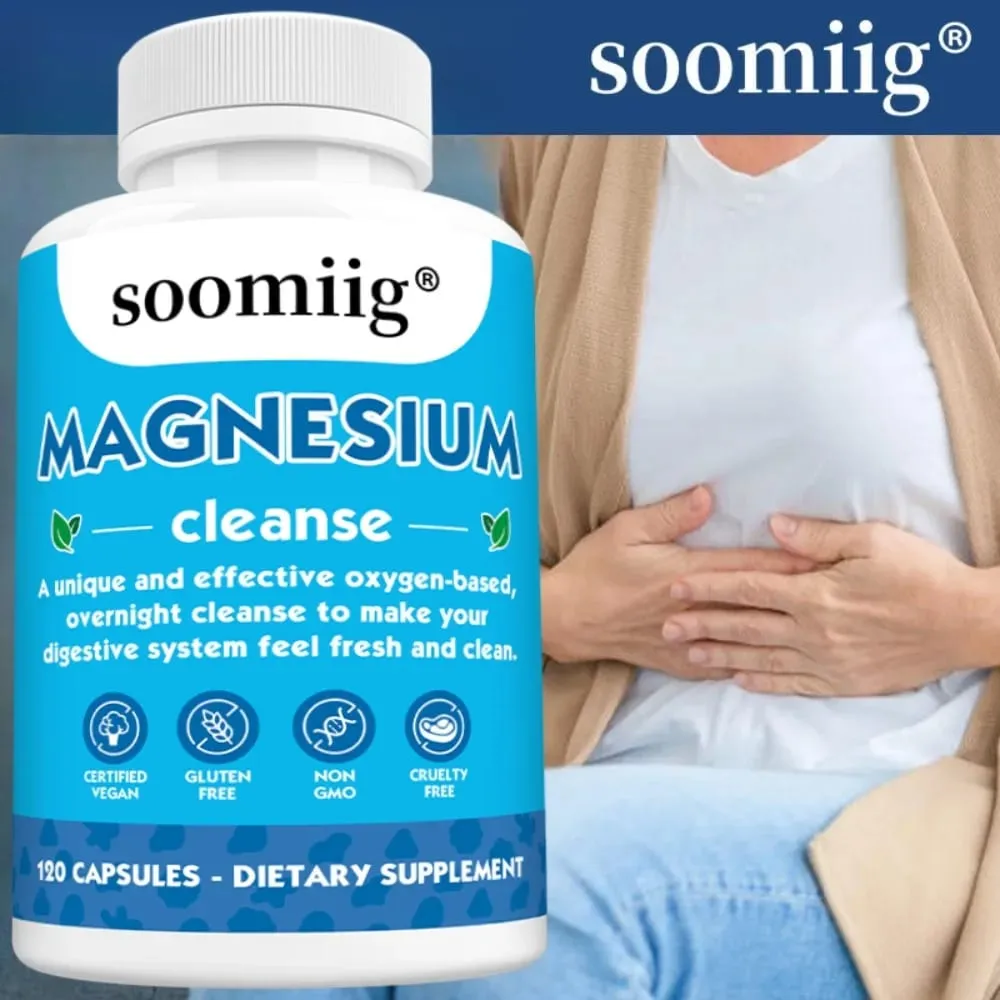 Magnesium Colon Cleanse Detox Occasional Constipation Relief Natural Ingredients Beneficial for Digestion and Gut Health