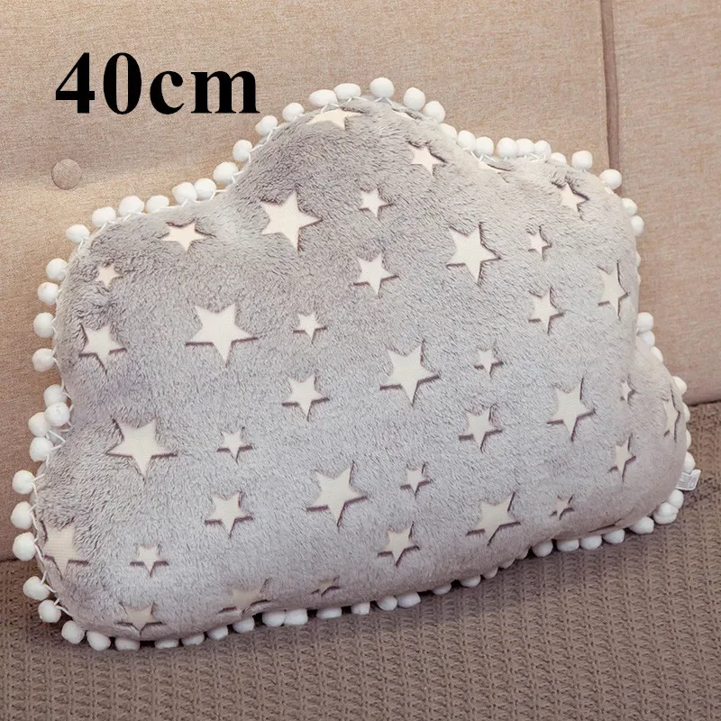 INS Plüsch Sky Serie Leuchtende Wolke Mond Sterne Kissen Weiche Kissen Kawaii Gefüllte Plüsch Spielzeug Für Kinder Baby Kinder Spielzeug mädchen Geschenk