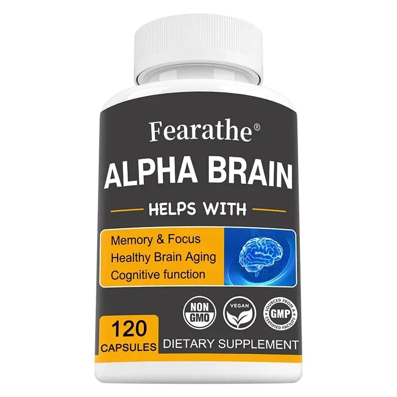 Alfa Brain Nootropics Mozkový doplněk pro muže a ženy – Paměť, duševní jasnost a kognice s vitaminem B6 Focus Capsules — image 9