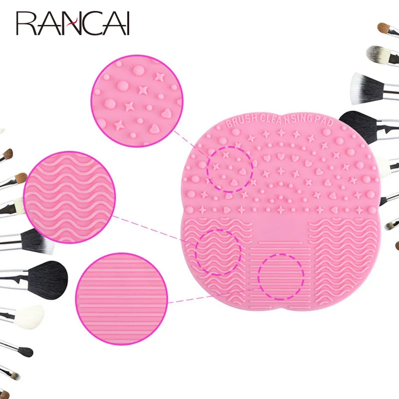1Pcs Small Size Silicone Sucker Brush Cleaning Mat Make up Brush Cleaner Cosmetic Clean Tools For Makeup Brushes — image 3