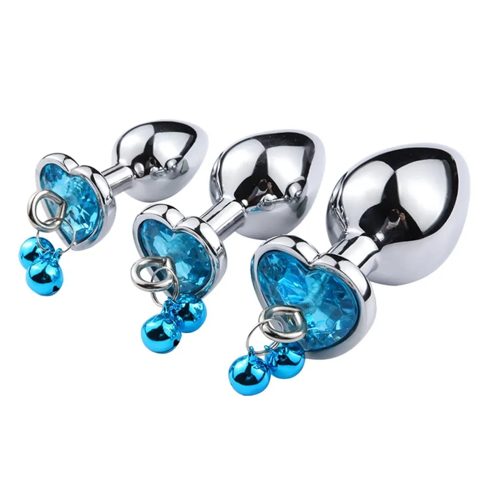 3 Sizes Metal Bell-shaped Anal Plug Traction Chain Anal Massage Prostate Stimulation Massage Tools Adult Sex Toys For Couples — image 6