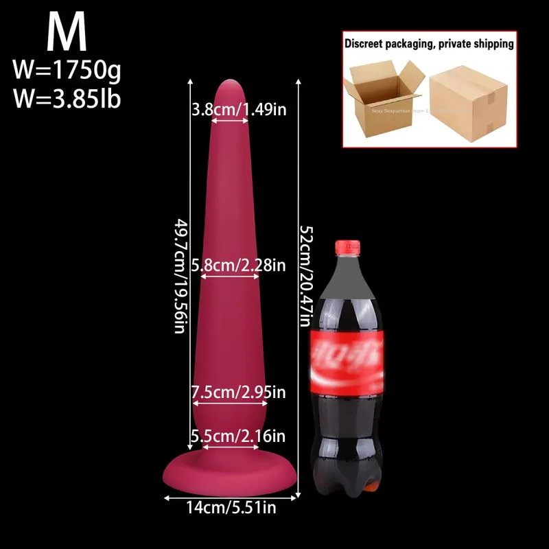 66cm Super Long Huge Anal Plug Big Thick Butt Plugs Training Anal Dilator Toy Prostate Massager Adult Anal Sex Toy For Women Men