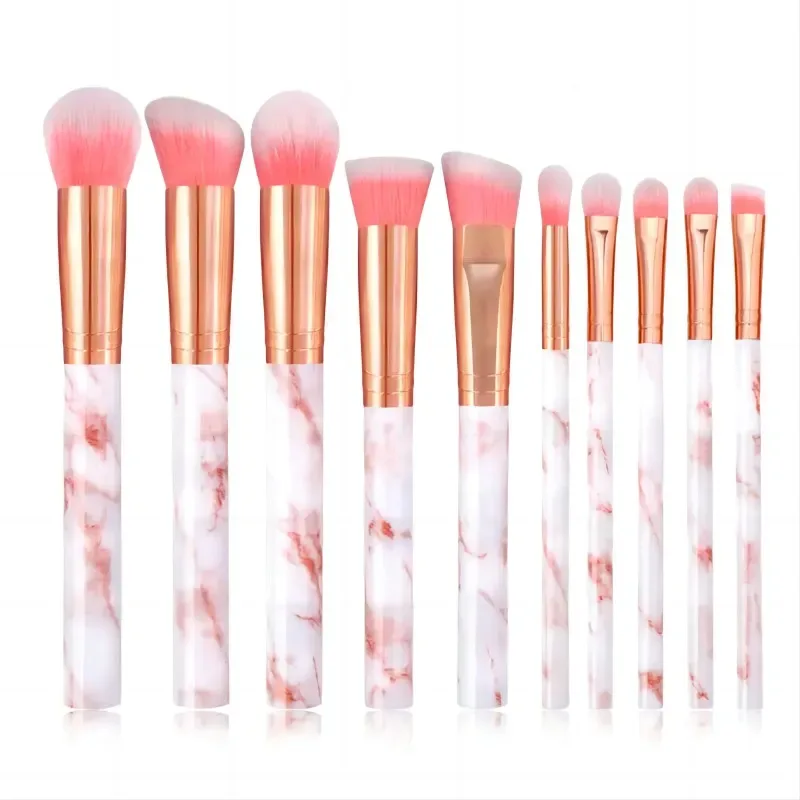 Set Berus Mekap Biru 12Pcs Berus Bedak Asas Profesional Blending Blush Blush Concealer Berus Bulu Gentian Sintetik — image 9