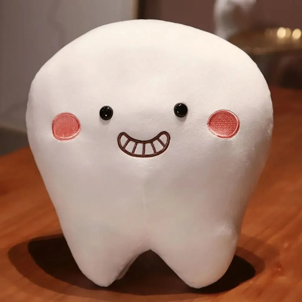 Soft Pillow Tooth Plush Toys Creative Cushion Children Gits Teeth Stuffed Pillow Cartoon Design Oral Teeth Throw Pillow