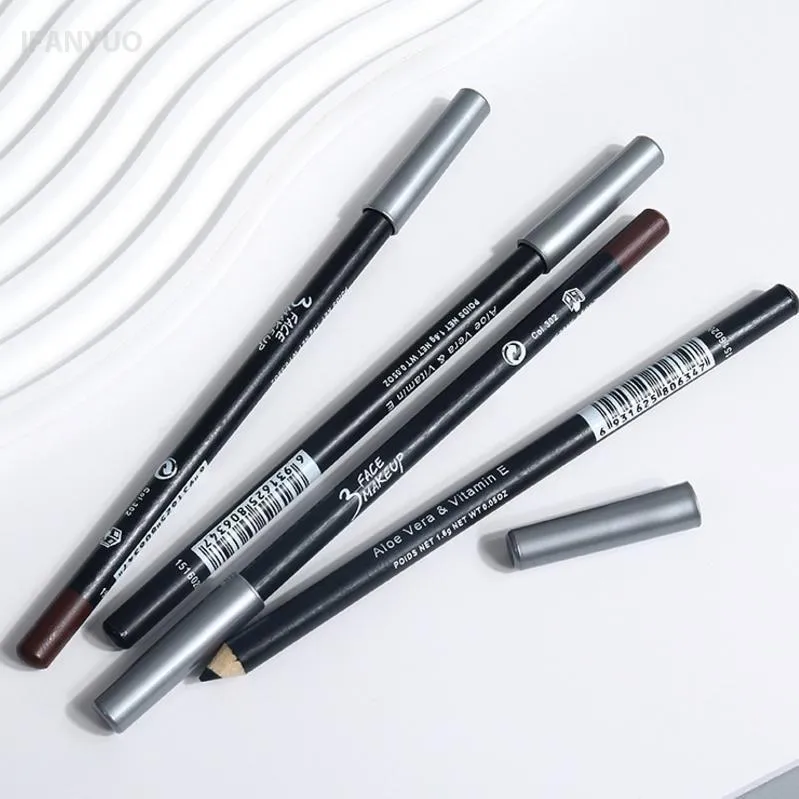 1/12 stk. vandtæt sort brun eyeliner blyanter-snavsfri, langtidsholdbar begyndervenlig glat højpigmenteret punk øjenmakeup — image 7