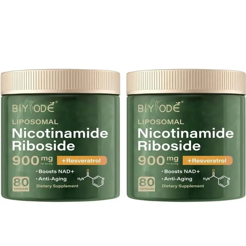 Liposomal Nicotinamide Riboside Capsules with NAD+ Boost and Quercetin Phytosome and Trans-Resveratrol 80 Capsules