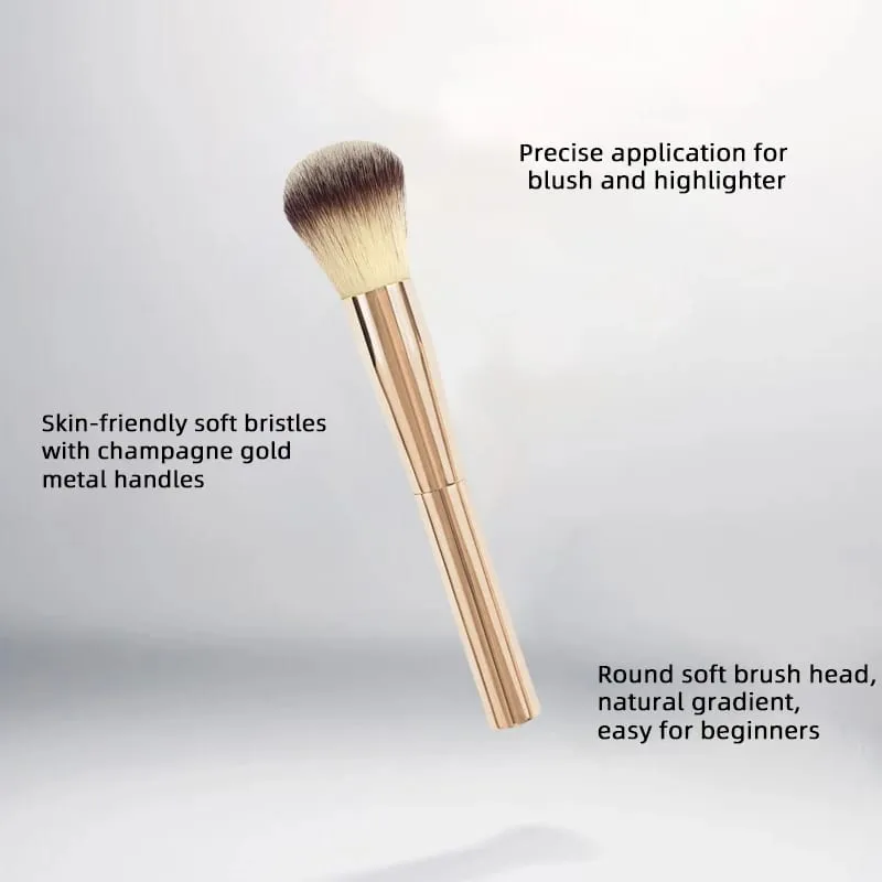 5 In 1 Travel Makeup Brush Set Soft Synthetic Bristles Face Eye Blush Shadow Brushes Portable Leather Pouch Gift Ready Cosmetic — image 4