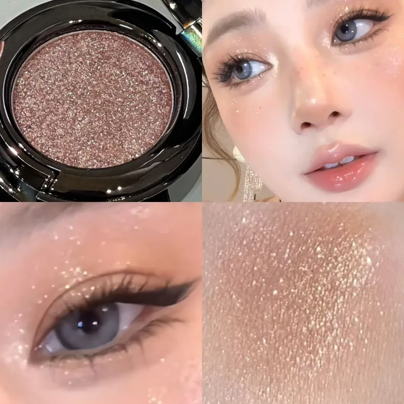 Metallic Glitter Black Blue Eyeshadow Purple Green Metallic Highlighter Eyeshadow Diamond Long Lasting Eye Makeup Women Cosmetic — image 13