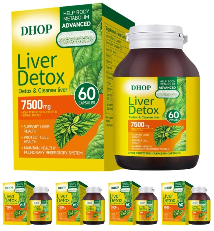 Milk Thistle Liver Health Capsules 60 Count with Vitamin C E Choline Curcumin- Supports Healthy Liver Function