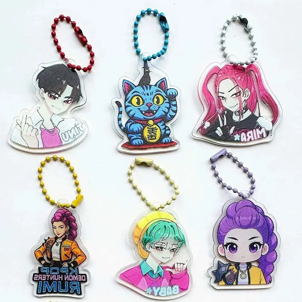 32 Pack Blind Bag Acrylic Keychain Mystery Grab Bag for School Backpack Anime Kids Gift Collectibl