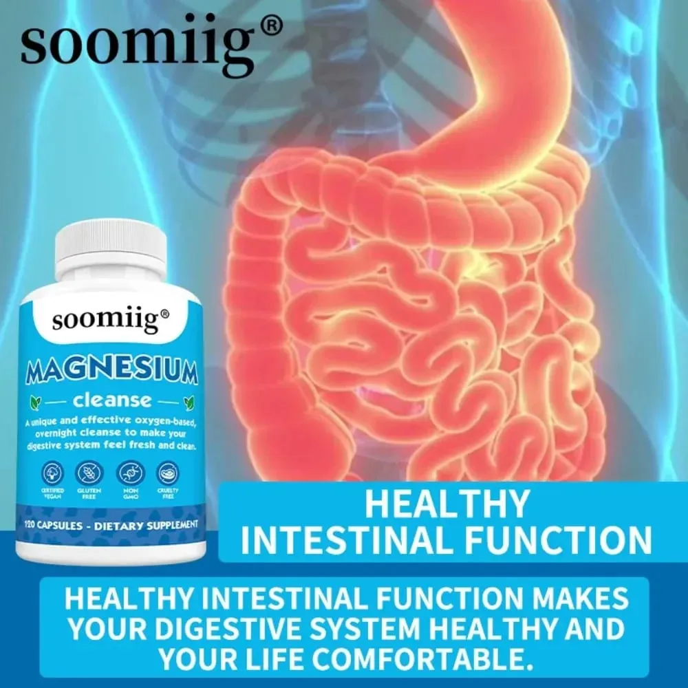 Magnesium Colon Cleanse Detox Occasional Constipation Relief Natural Ingredients Beneficial for Digestion and Gut Health