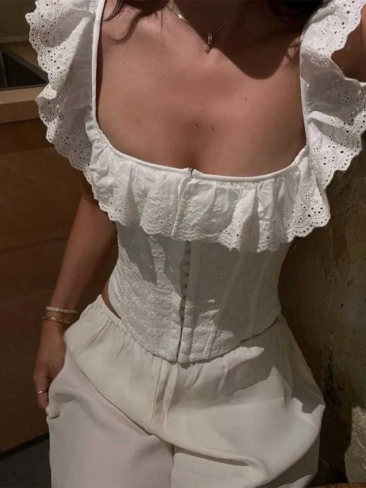 Women Sexy Solid Bandage Top Square Neck Striped Spaghetti Strap Corset Sleeveless Bodycon 2026 Summer Lady Party Fashion Vest
