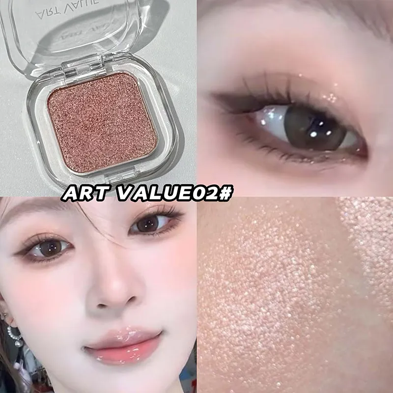 ART VALUE Single Color Eye shadow Palette Shimmer Matte Delicate Lasting Makeup High Gloss Brightening Silkworm Charming Shadow
