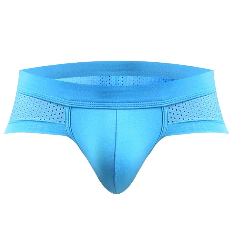 Solid color Sexy Mesh Leisure Motion Boys' Underwear Low-waisted No trace Quick Drying Fashion Cool and Refreshing Underpants