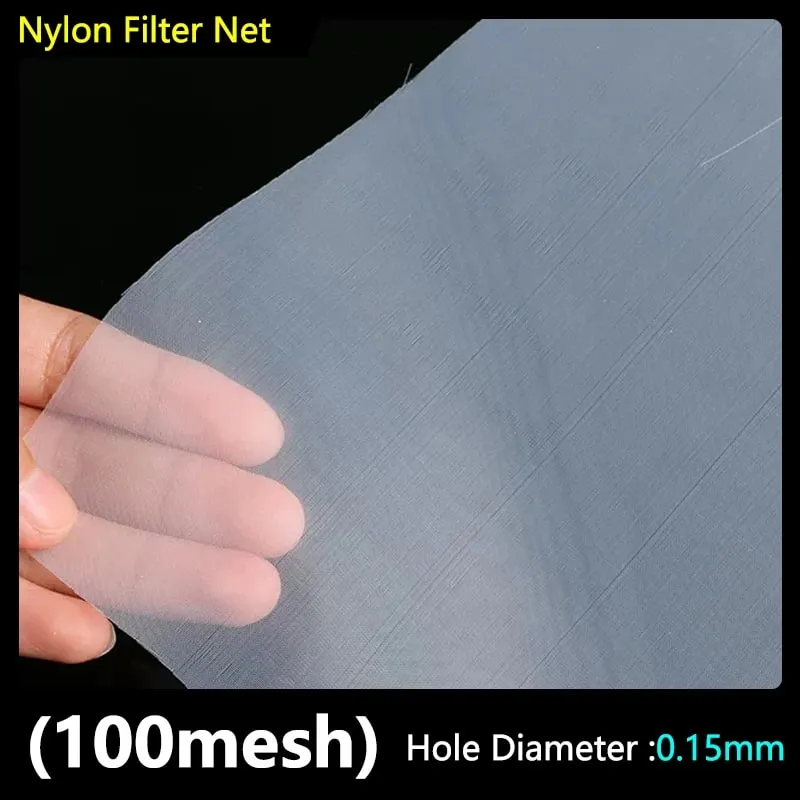 Food Grade Nylon Filter Mesh 80-500 Mesh Reusable Filter Fabric for Wine Drinking Water Kitchen Oil Paint & Ink Purification