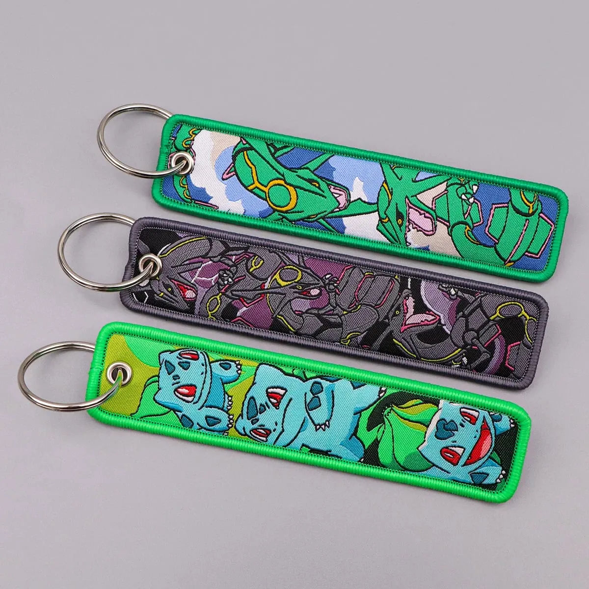Pokémon Anime Elf Monsters Keychain for Cars Backpack Key Holders Embroidery Keyrings Key Tag Jet Tag Accessories Gifts 1pcs — image 3