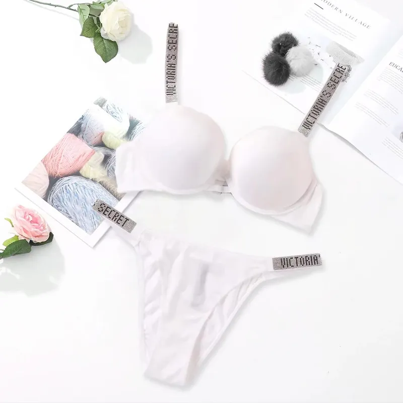 Women's Lingerie Set Sexy Breathable Soft Versatile Shapewear V Sexy Lingerie Bra and Panty Set Push Up Classic