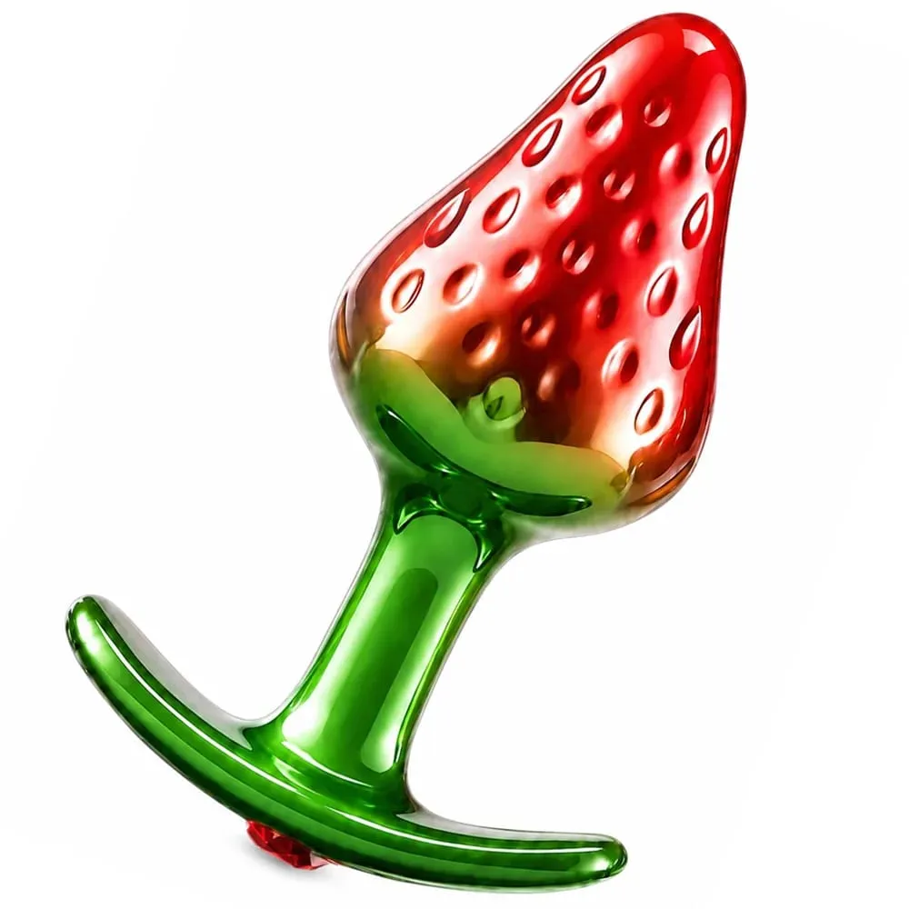 Strawberry Metal Anal Beads Butt Plug Set Small Medium Large Wearable Anal Plug Jewelry Anal Sex Toy For Man Woman — image 3