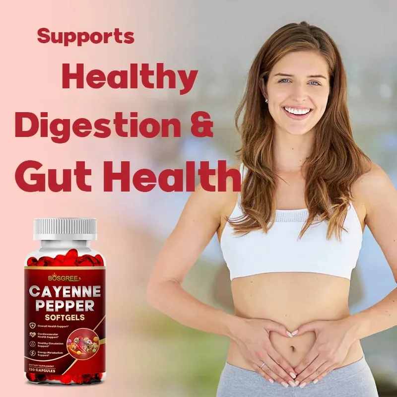 Cayenne Pepper Capsules-Supports Cardiovascular Health Improves Digestion & Blood Circulation Vitamins D3 K2 Herbal Supplement — image 7
