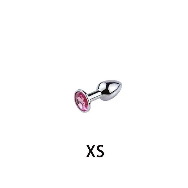 5 Sizes Metal Anal Plug Butt Plug Sex Toy Butt Toy for Women Men Couples Gay Adult Game Masturbator Anal Diamond Sex Shop