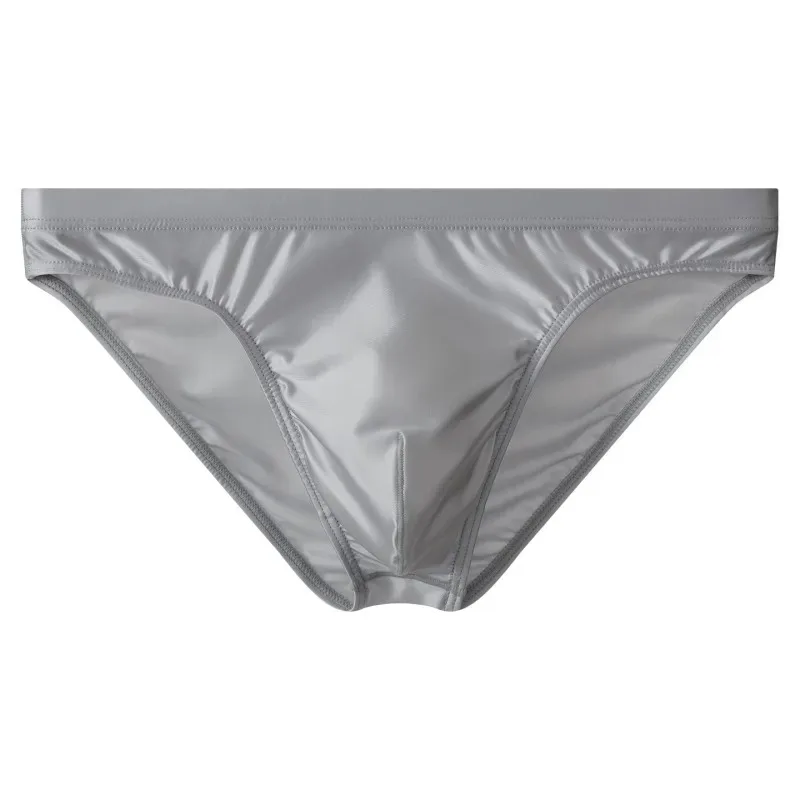 Men Solid Briefs Underwear Man Sexy Glossy Underpants Cuecas Calzoncillos Ropa Interior Hombre Slips Male Pouch Panties — image 21