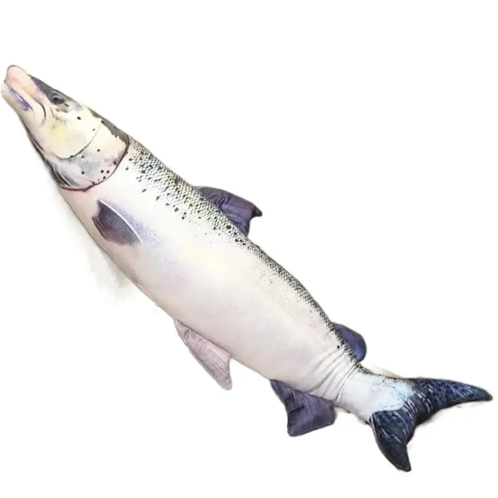 Sofa Cushion PP Cotton Simulation Sea Fish Soft Stuffed Sea Fish Stuffed Bream Salmon Fish Sleeping Pillow Bedroom