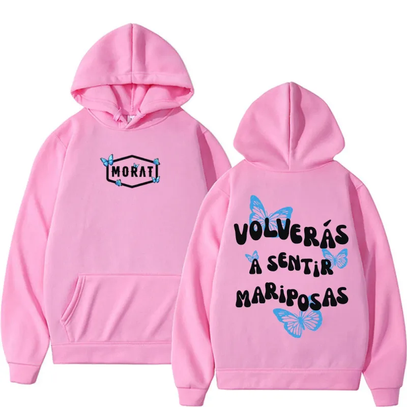 Band Morat Volveras A Sentir Mariposas Merch Hoodies Men's Women Fashion Hip Hop Rock Sweatshirts Fleece Casual Oversized Hoodie — image 11