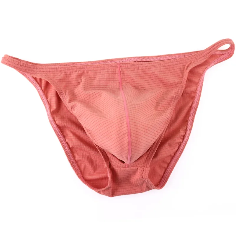 Männer Bikini-Slip Sexy Unterwäsche Homosexuell Höschen Komfortable Penis Pouch Slip Hombre Cuecas Männlichen Unterhose Nylon Mesh QuickDryHT116