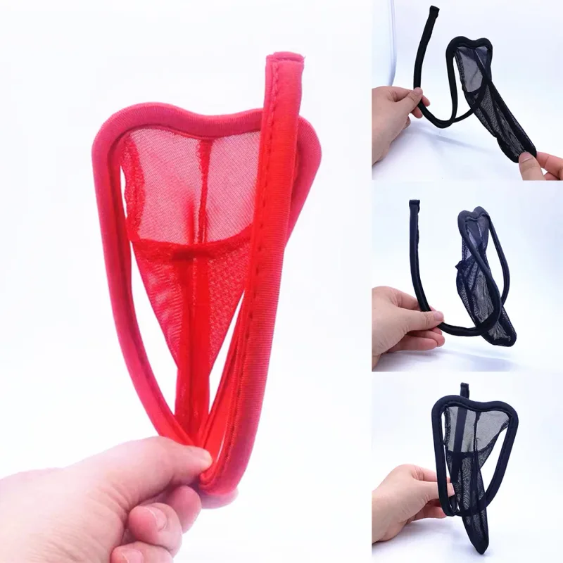 Comfy Fashion Mens Brief C-String Solid Thong Underpants Underwear Bikini Briefs Bulge Pouch Comfortable Lingerie