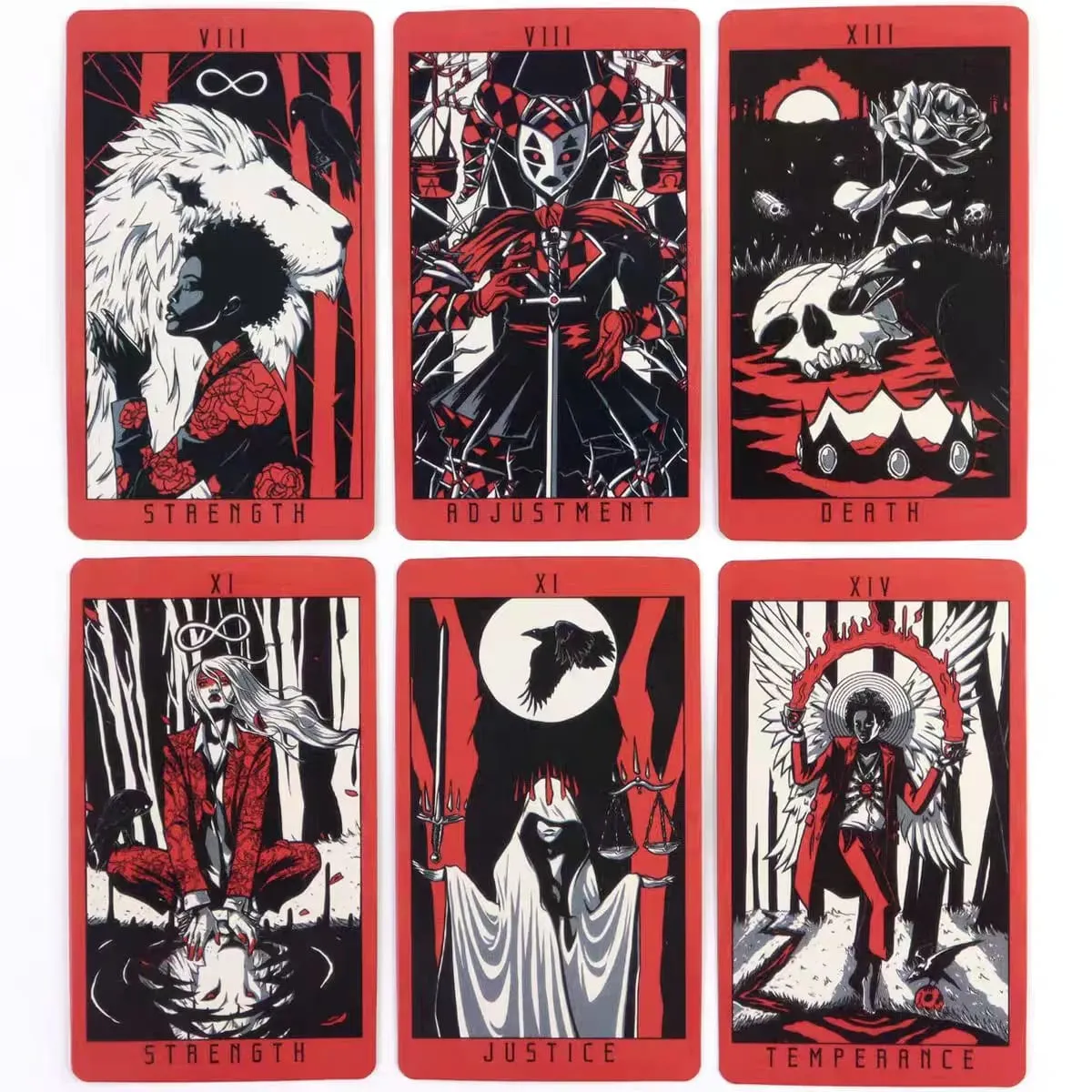 Lost Hollow Tarot Deck 80 Cards Gothic Dark Art Oracle Divination With Guidebook English Fortune Telling Cards Witch Gift