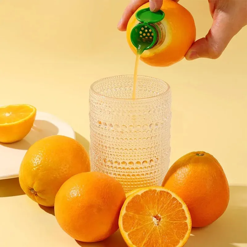 Portable Lemon Squeezer with Filter Manual Citrus Juicer Mini Orange Extractor Freshness Preserving Kitchen Juices Reamer