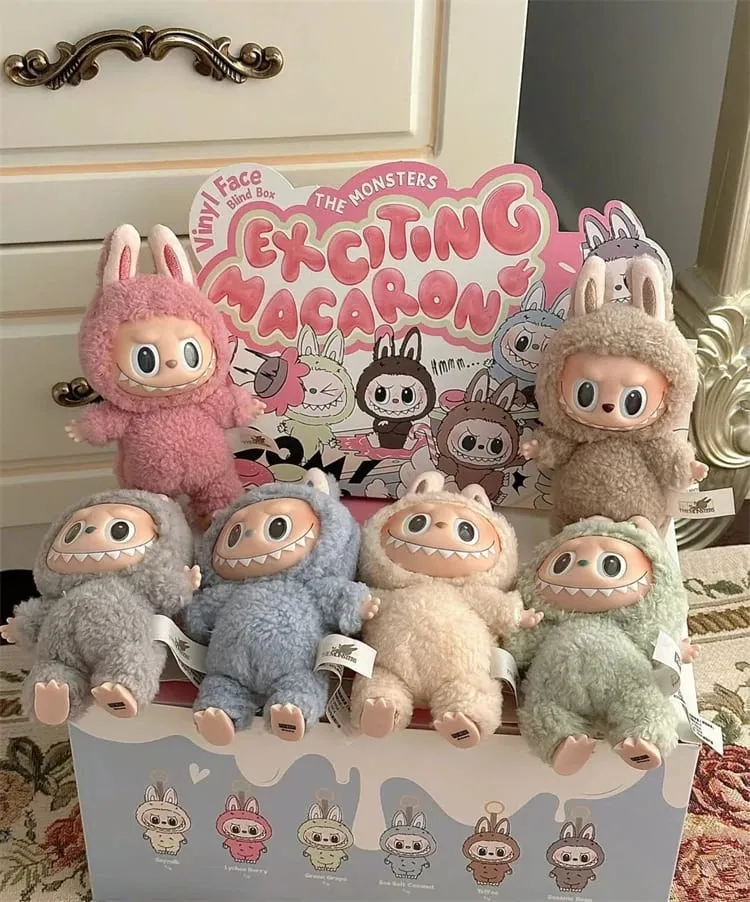 Original POP MART LABUBU Blind Box Toys THE MONSTERS Exciting Macaron Vinyl Face Surprise Mystery Box Kawaii Anime Action Figure