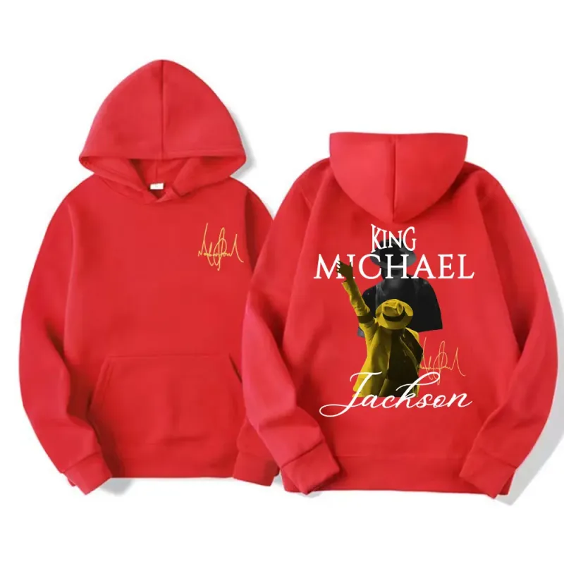 King of Pop Michael Jackson Tour Sweatshirts Men's Clothing Vintage High Street Hoodies Male Casual Long Sleeve Pullovers Hoodie
