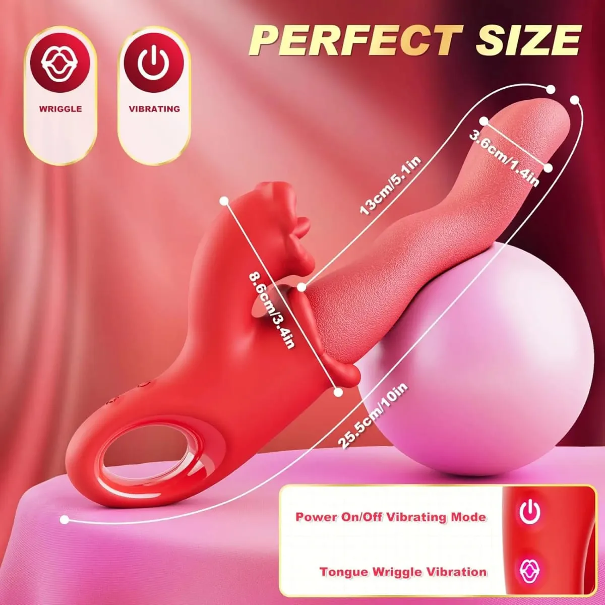 Luxurious Field Clitoral Tongue Scroll Vibrator for Women Clit Nipples G-Spot Female Vagina Massager Vibrator Adults Sex Toys