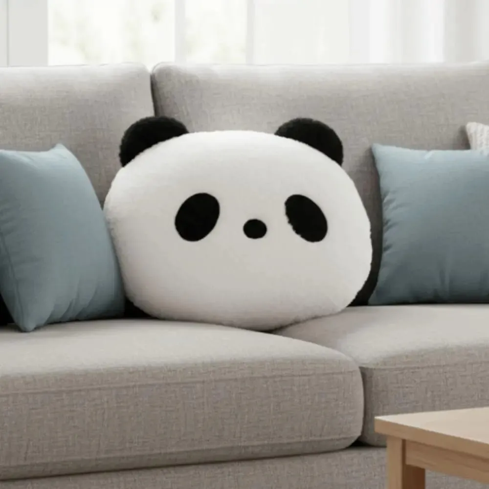 Stuffed Animal Plush Panda Cushion Bedroom Sofa Kawaii Stuffed Panda Pillow 30cm Home Decoration Panda Throw Pillows