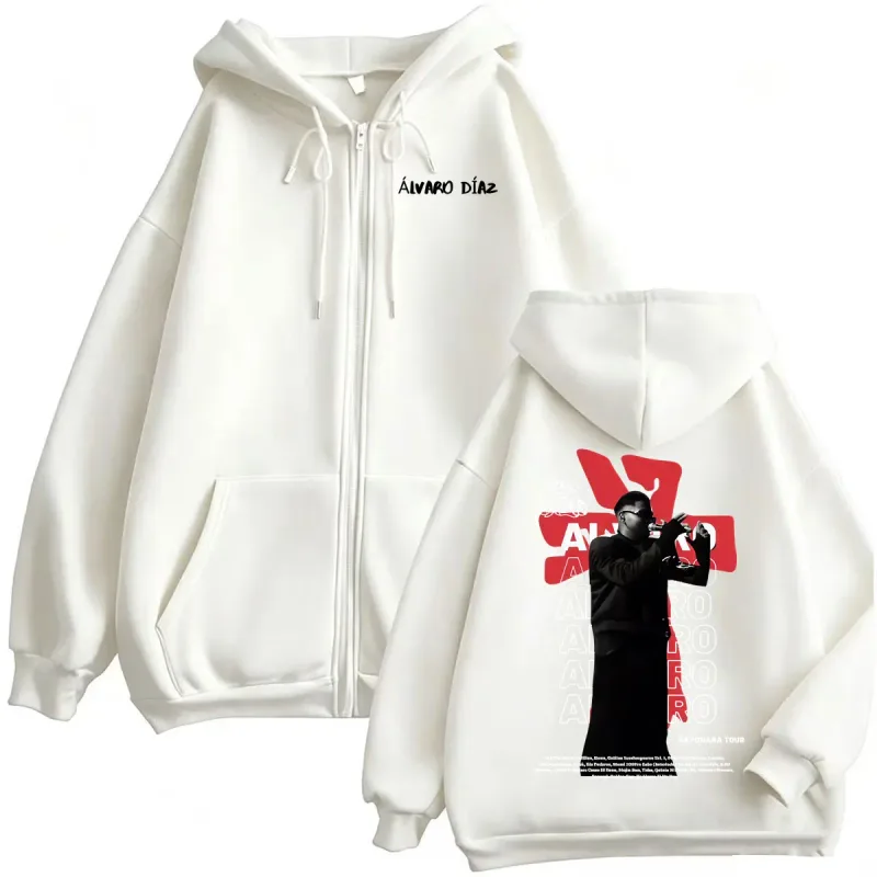 Omakase Alvaro Diaz Sayonara Tour Zipper Hoodies Men Women Harajuku Hip Hop Sweatshirts Jacket Coats Casual Fleece Zip Up Hoodie