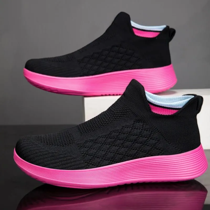 Men Running Walking Sock Shoes Fashion Casual Sneakers Breathable Thick Sole Sport shoes Lightweight Men Sneakers Casual Shoes — image 10