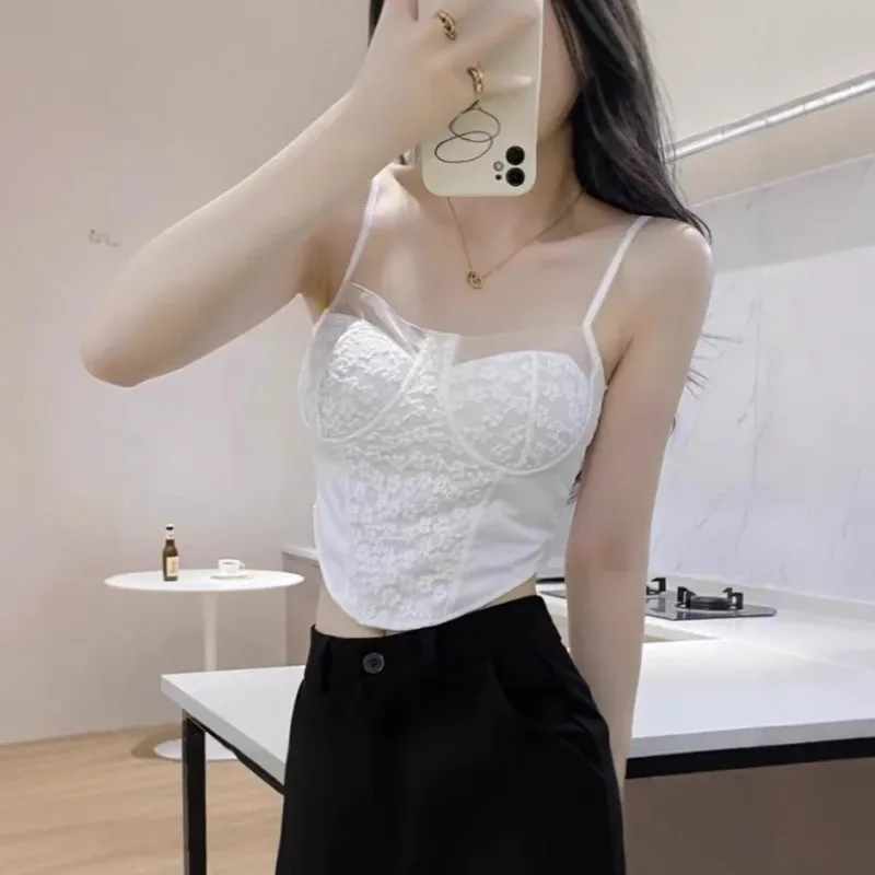Women Lace Boned Corset Tops Ruched Camisole Bustier With Chest Pads Elegant Daily Outer Wear Backless Sexy Lingerie Tank Top