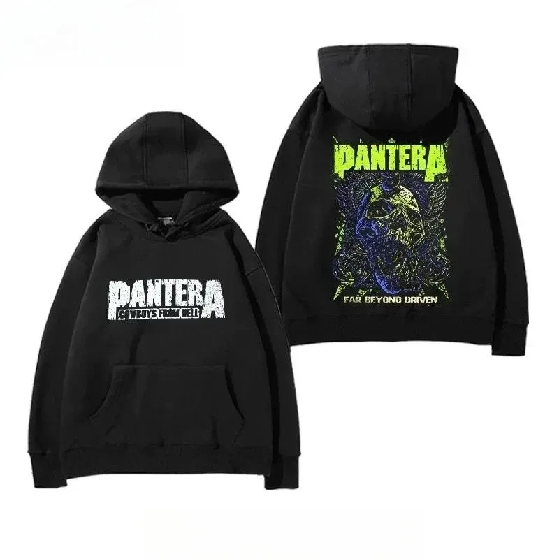 2026WinterNew Hoody PANTERA Band Pullovers COWBOYS FROM HELL Print Hoodies Men Women Vintage Fashion Hip Hop Oversized Swatsirts