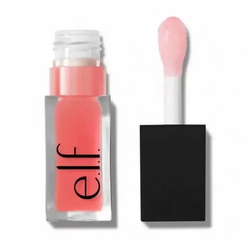 ELF Lesk na rty Natural Shine & Blush Liquid Voděodolný a odolný proti potu Snadno se rozmazává Lehký a dlouhotrvající make-up