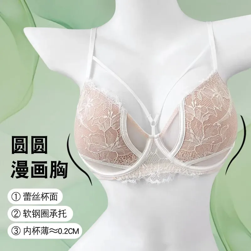 1. BANERDANNI Sexy Pure Desire Bra Set Big Bust Minimizer Push Up Side Support Anti Sagging Anti‑widening Lingerie Hot Sale Best