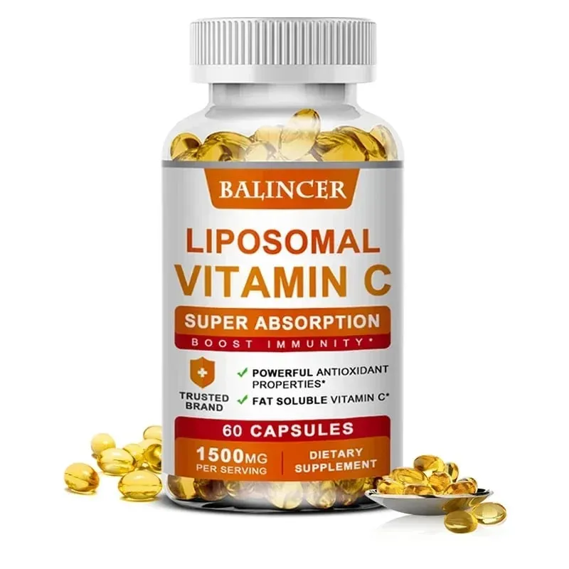 Liposomal Vitamin C Supports Antioxidant Health & Immune Function High Absorption Non-GMO Gluten Free – 120 Capsules