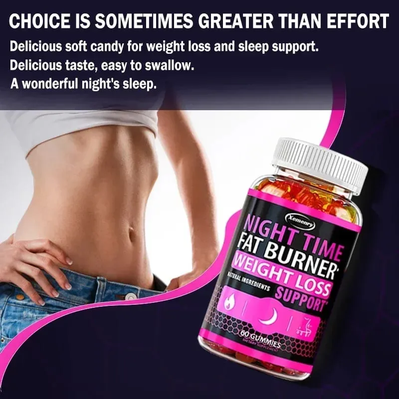Nighttime Metabolism Gummies - Tone Up Capsules for Bloating & Metabolism Appetite Suppressant