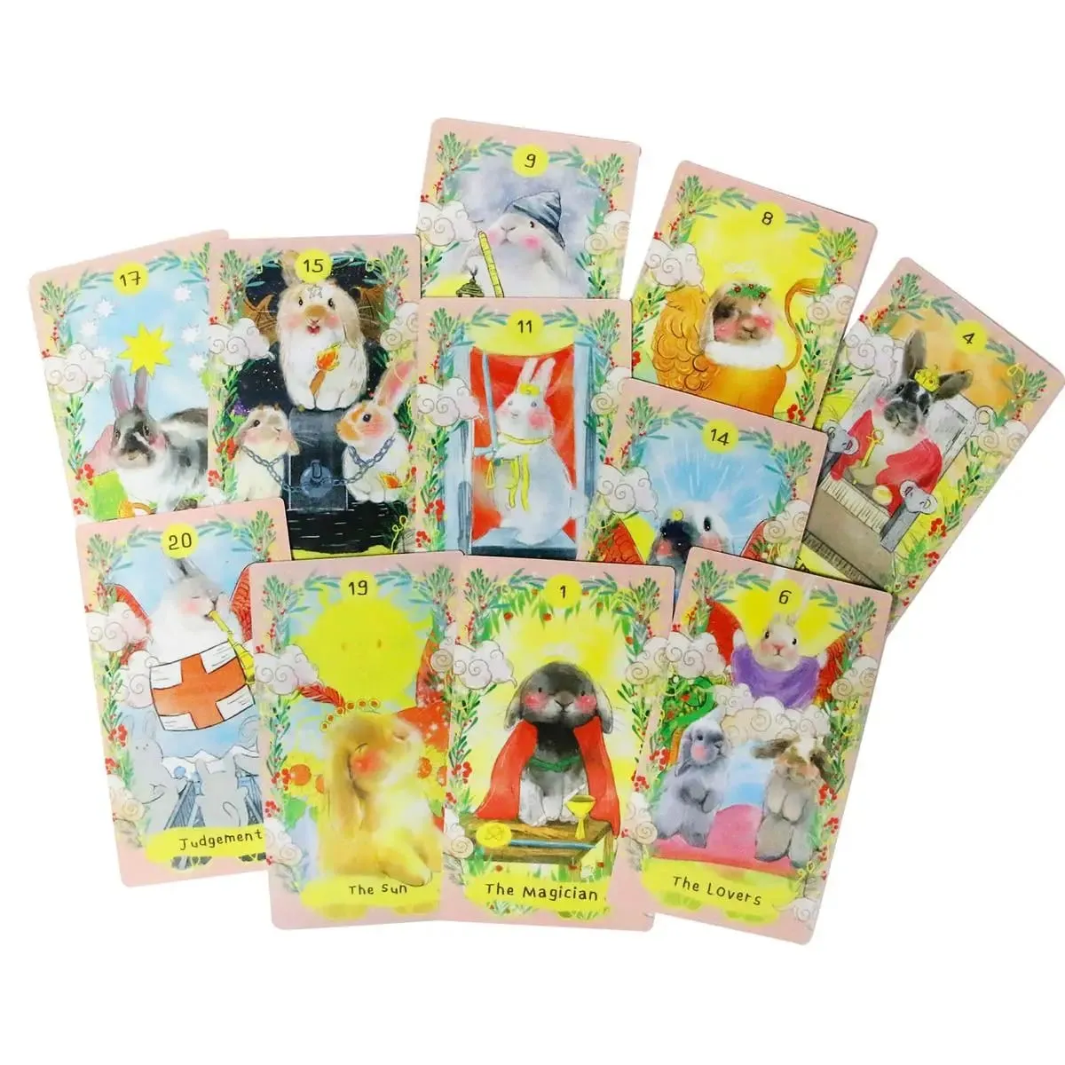 12*7cm Chubby Bunny Tarot A 78-card Deck Featuring Cute Bunnies 2.75 X 4.75'' Packaging Rigid Box — image 6