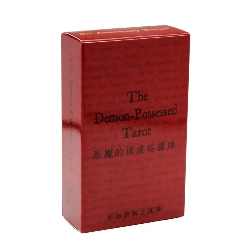 The Demon-Possessed Tarot Cards - Goetia Occult Divination Deck - 10.3*6cm 78 Vintage Gothic Demonology Tarot